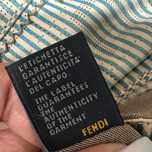 FENDI ZUCCA CHEF Perforated Leather - Picture 14 of 16